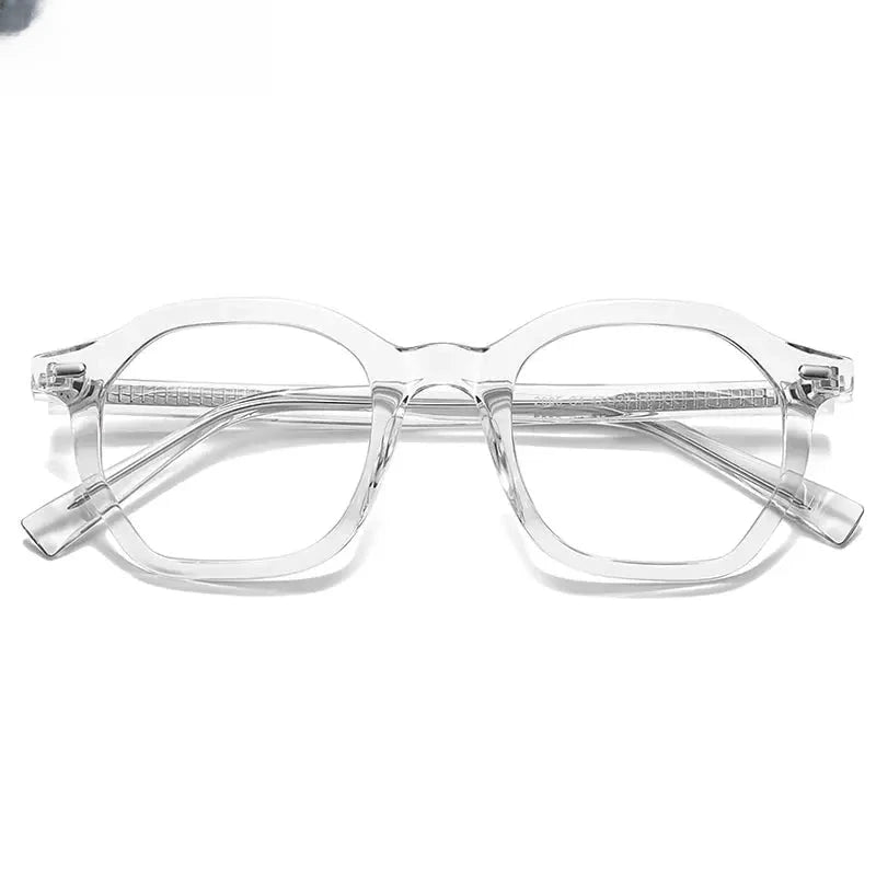 Women's Square Full Rim Titanium Reading Glasses 2095 — view 8 | Rx Spectacle