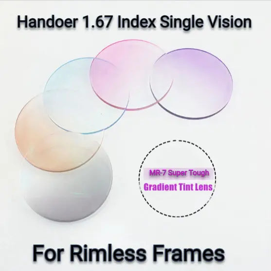 Single Vision 1.67 Index MR-7 Tinted Lenses — view 1 | Rx Spectacle