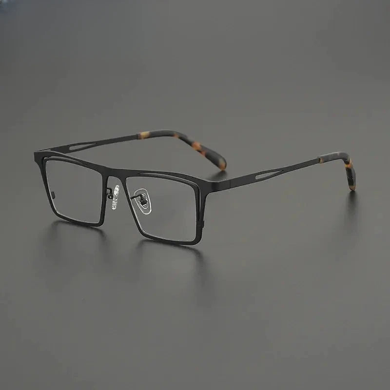 Unisex Browline Full Rim Titanium Prescription Glasses G85879 — view 4 | Rx Spectacle