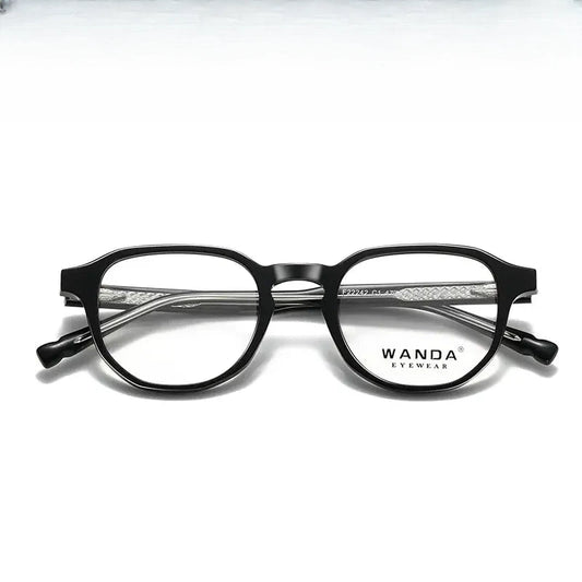 Women's Oval Full Rim TR90 Flat Top Prescription Glasses 22242 — view 1 | Rx Spectacle