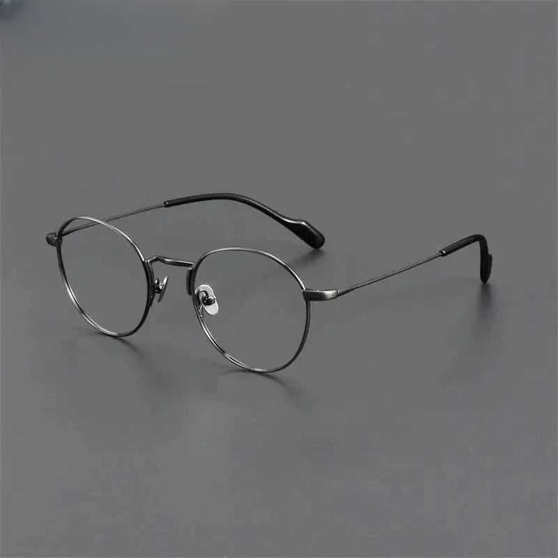 Women's Oval Full Rim Titanium Prescription Glasses 939141 — view 4 | Rx Spectacle