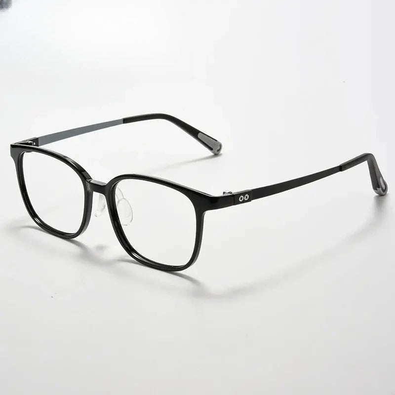 Unisex Square Full Rim Titanium Prescription Glasses 396010 — view 7 | Rx Spectacle