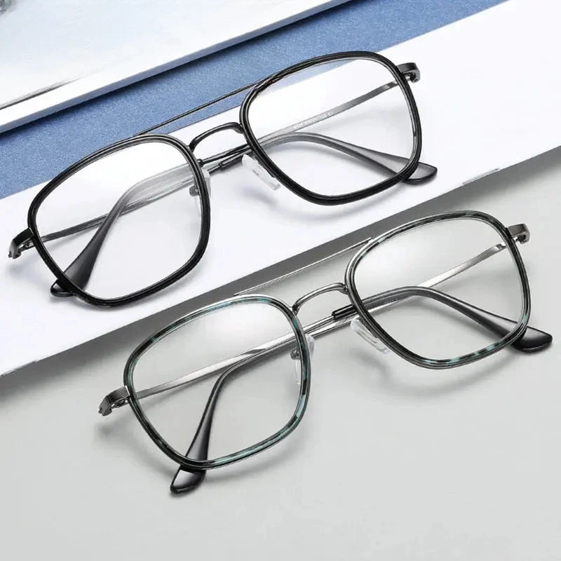 Women's Square Full Rim TR90 Double Bridge Prescription Glasses 72624 — view 1 | Rx Spectacle