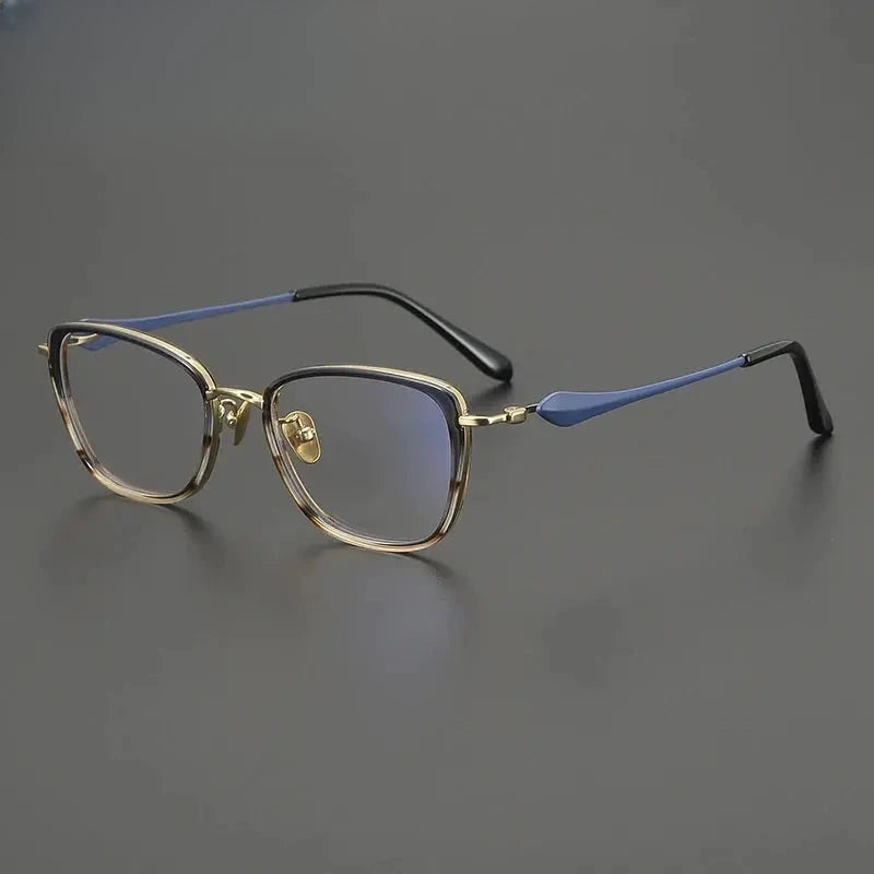 Unisex Cat Eye Full Rim Titanium Prescription Glasses Gxyj2027 — view 4 | Rx Spectacle
