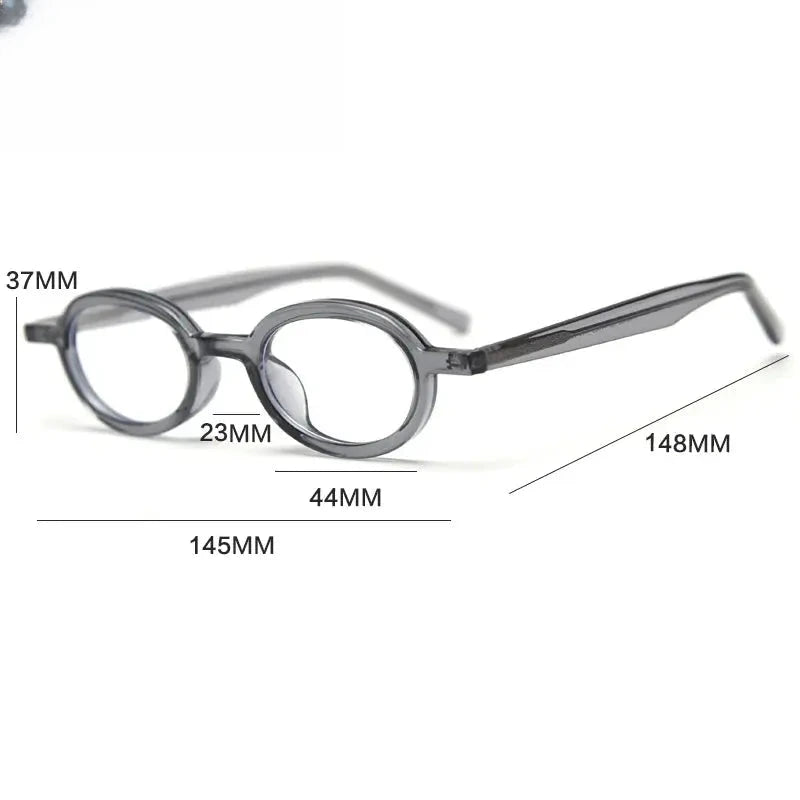 Unisex Round Full Rim Acetate Reading Glasses 69192 — view 2 | Rx Spectacle