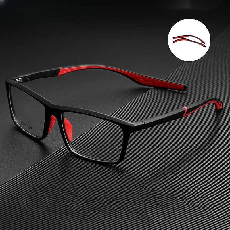 Men's Square Full Rim TR90 Sports Glasses 1220 — view 2 | Rx Spectacle