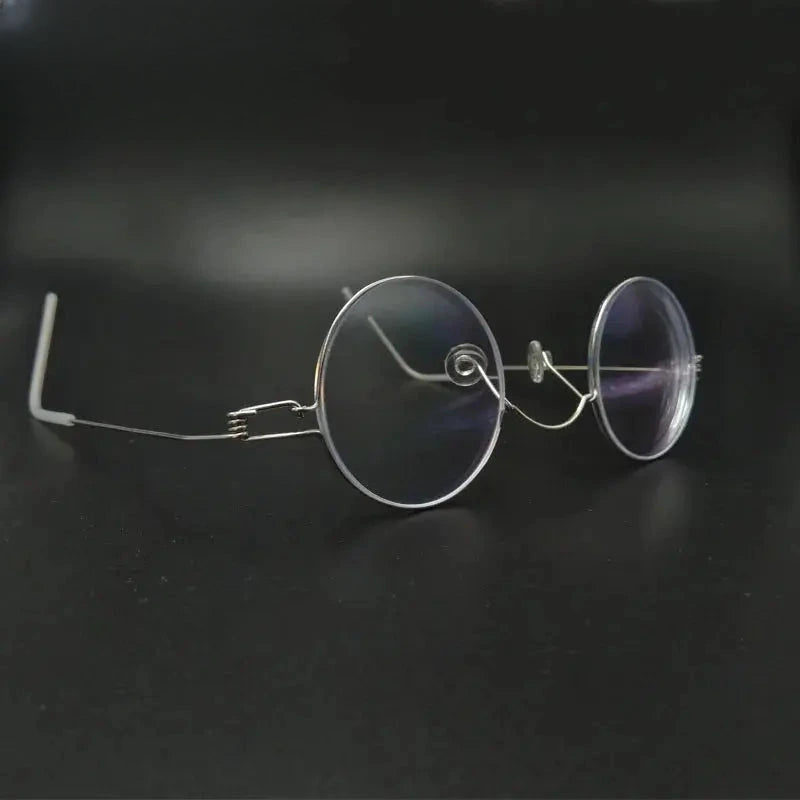 Unisex Round Full Rim Stainless Steel Prescription Glasses Y3030 — view 5 | Rx Spectacle
