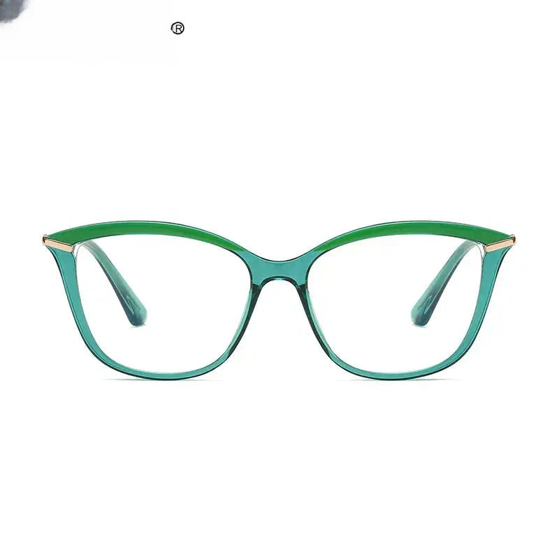 Women's Cat Eye Full Rim Alloy Reading Glasses 2036 — view 3 | Rx Spectacle