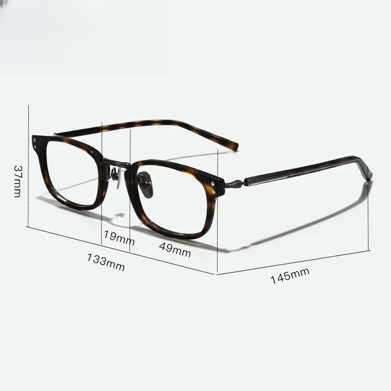 Unisex Square Full Rim Acetate Prescription Glasses Gxyj1052 — view 8 | Rx Spectacle