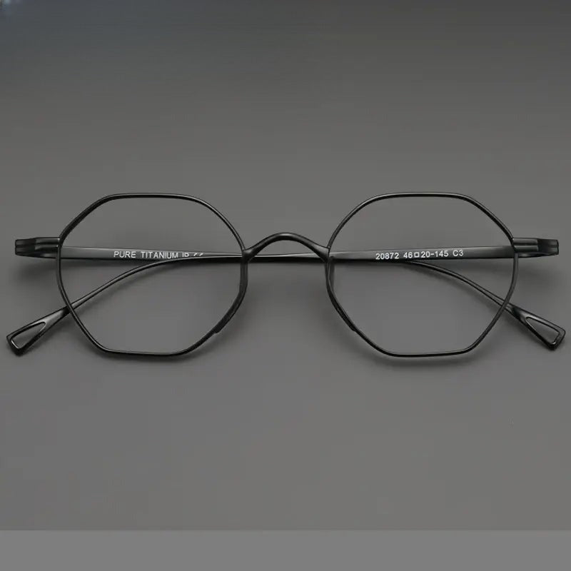Women's Polygon Full Rim Titanium Prescription Glasses 20872 — view 1 | Rx Spectacle