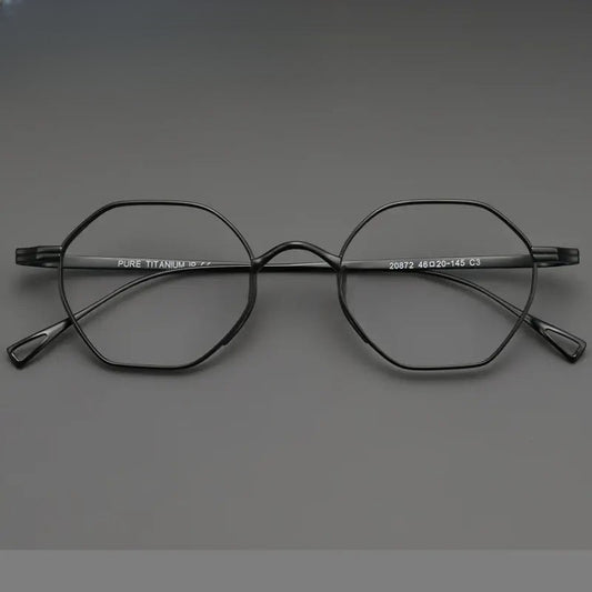 Women's Polygon Full Rim Titanium Prescription Glasses 20872 — view 1 | Rx Spectacle