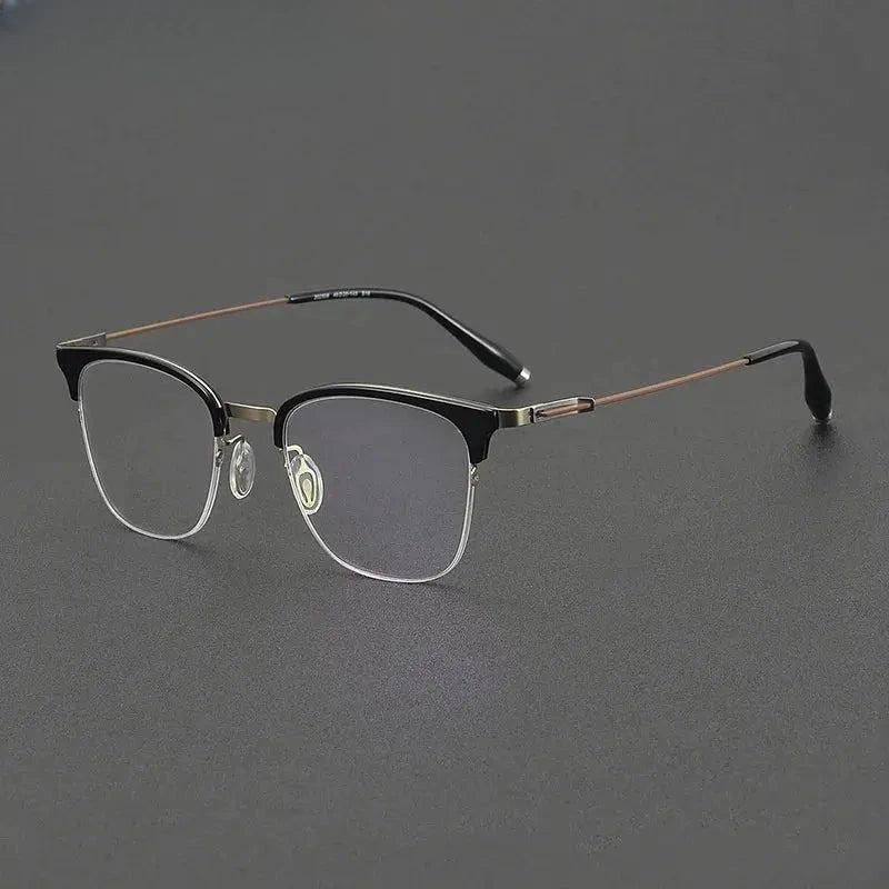 Women's Square Full Rim Titanium Prescription Glasses 802506 — view 3 | Rx Spectacle