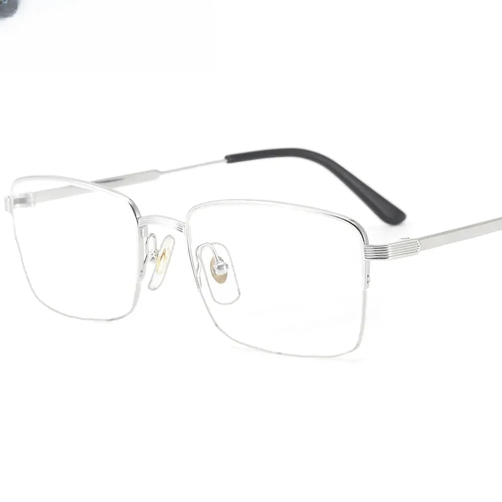 Women's Square Full Rim Titanium Prescription Glasses 303480 — view 1 | Rx Spectacle