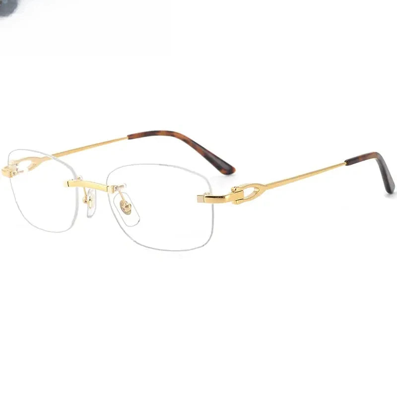 Women's Oval Rimless Titanium Prescription Glasses 310290 — view 1 | Rx Spectacle