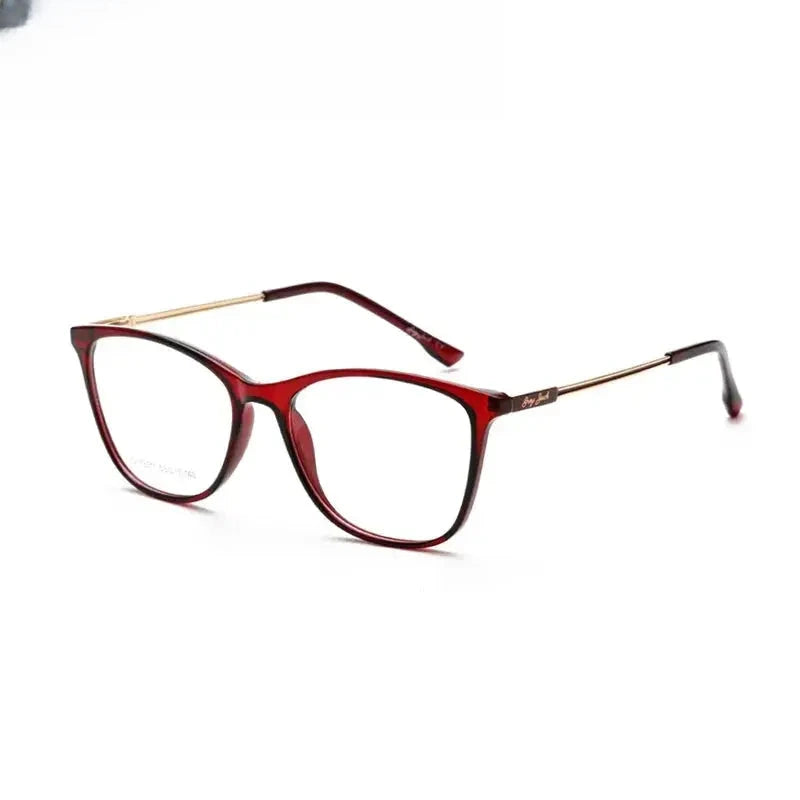 Women's Cat Eye Full Rim TR90 Prescription Glasses 670011 — view 1 | Rx Spectacle