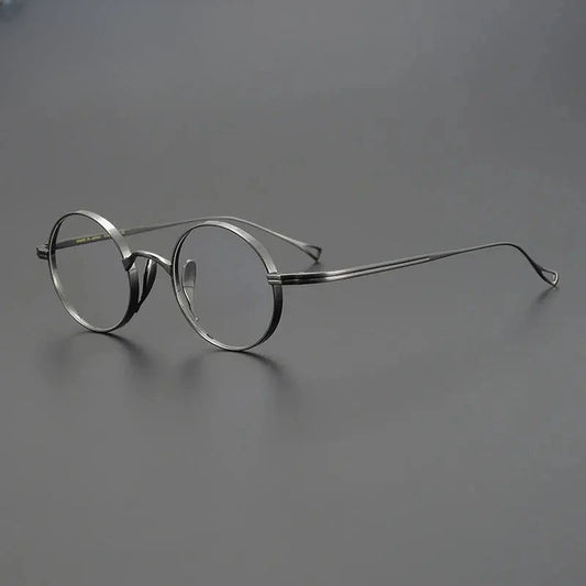 Unisex Round Full Rim Titanium Prescription Glasses Gxyj1446 — view 1 | Rx Spectacle