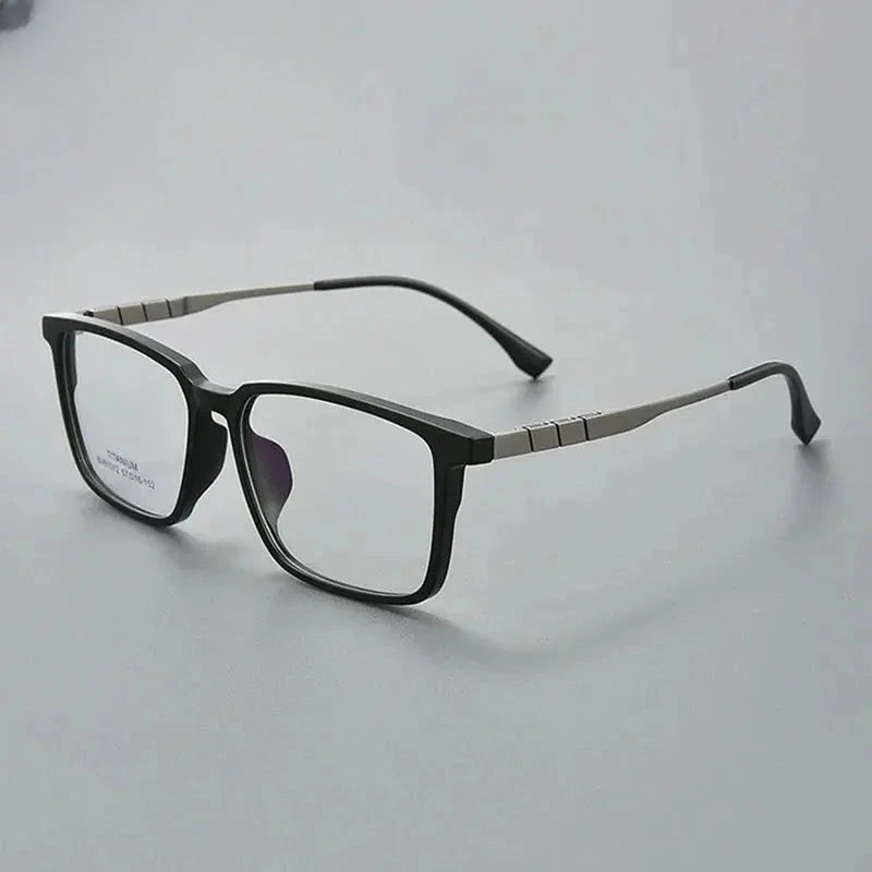 Unisex Square Full Rim Titanium Prescription Glasses 61012 — view 1 | Rx Spectacle