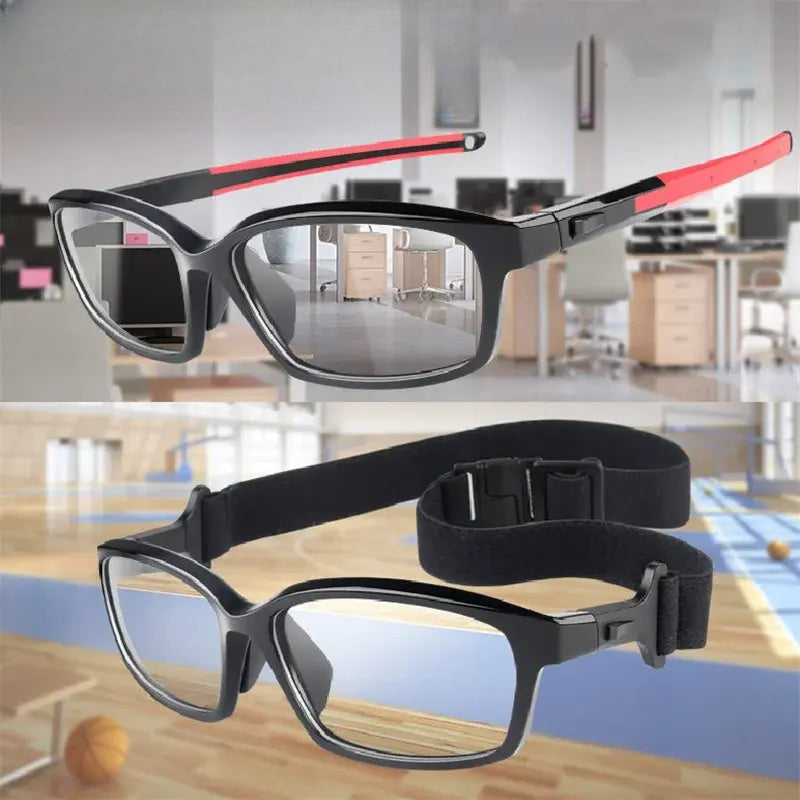 Men's Square Full Rim Titanium Prescription Glasses 611018 — view 1 | Rx Spectacle