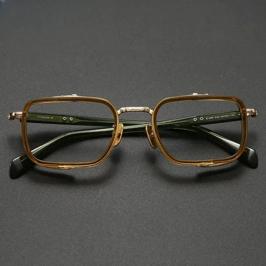 Women's Square Full Rim Titanium Prescription Glasses 720055 — view 1 | Rx Spectacle