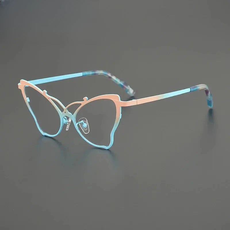 Women's Oval Full Rim Titanium Prescription Glasses G85862 — view 4 | Rx Spectacle