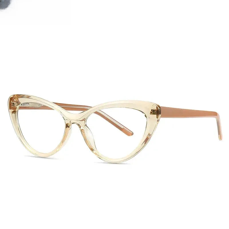 Women's Cat Eye Full Rim Titanium Reading Glasses 2020 — view 5 | Rx Spectacle