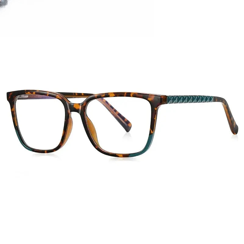 Women's Square Full Rim Titanium Prescription Glasses 213544 — view 7 | Rx Spectacle