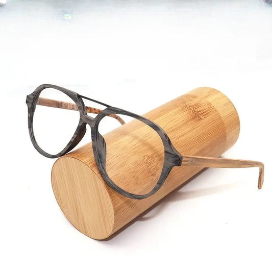 Unisex Oval Full Rim Acetate Double Bridge Prescription Glasses 946032 — view 1 | Rx Spectacle
