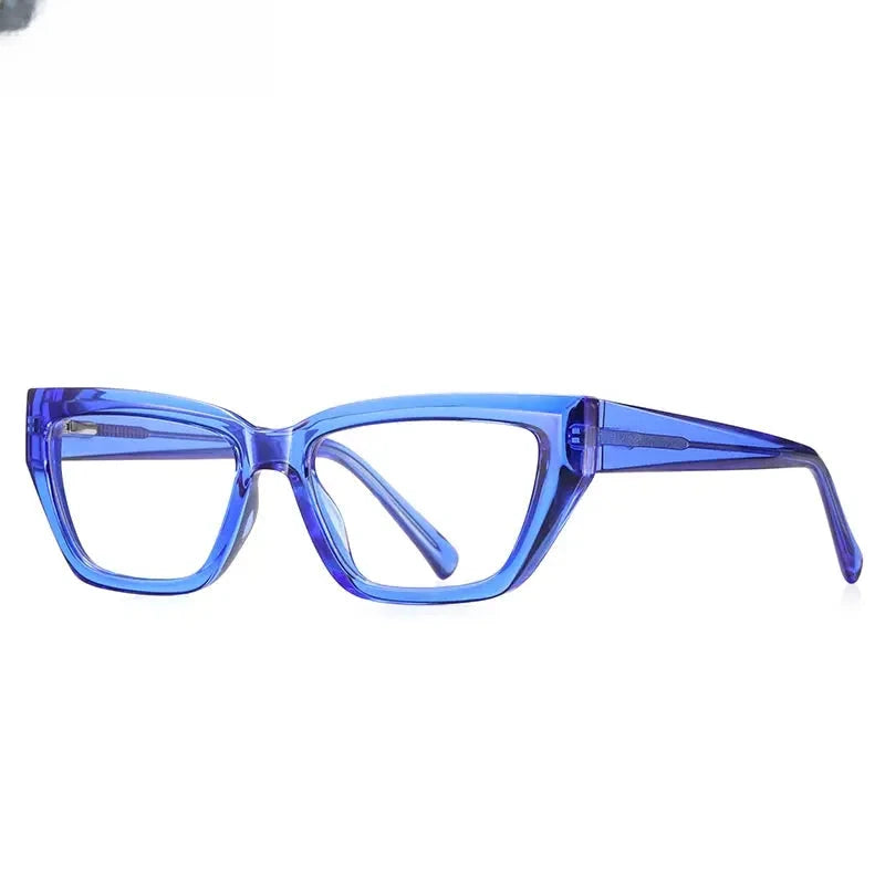 Unisex Cat Eye Full Rim Titanium Reading Glasses 2155 — view 11 | Rx Spectacle