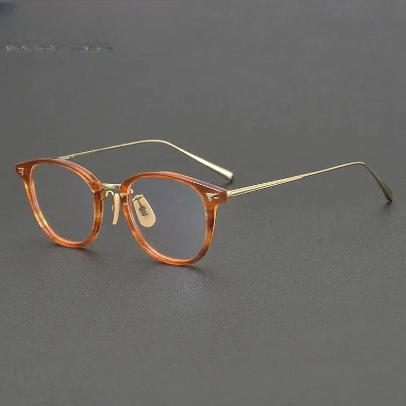 Unisex Square Full Rim Titanium Prescription Glasses 936548 — view 7 | Rx Spectacle