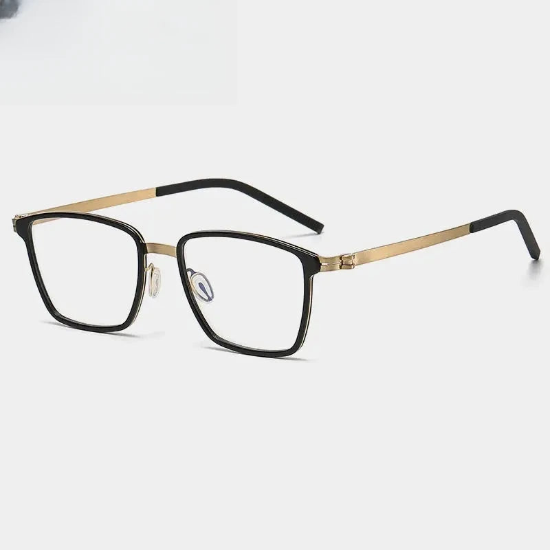 Unisex Square Full Rim Alloy Prescription Glasses Gxyj--1182 — view 3 | Rx Spectacle