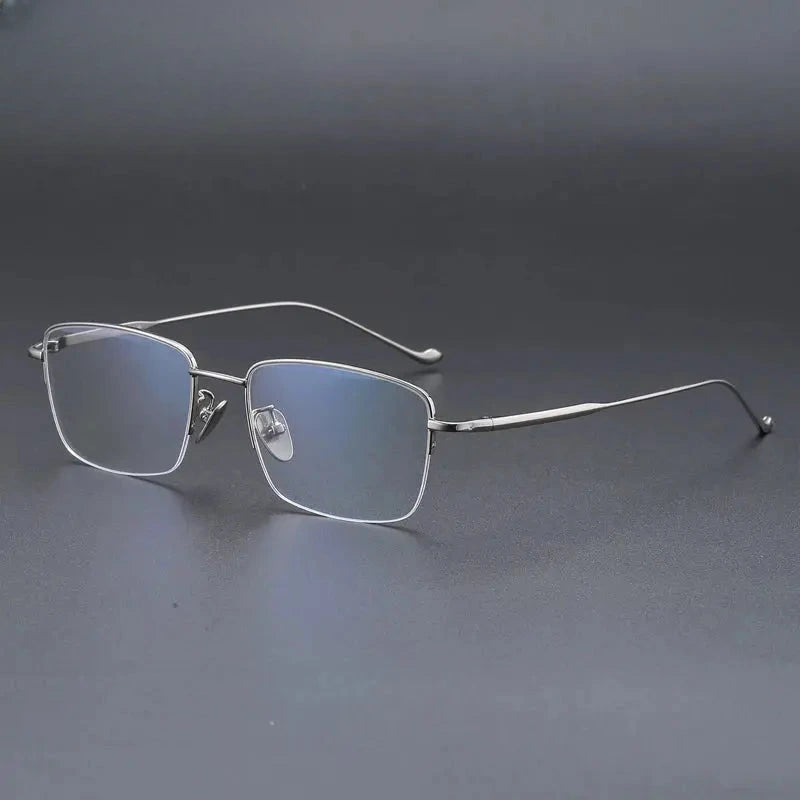 Men's Polygon Full Rim Titanium Prescription Glasses 722042 — view 5 | Rx Spectacle