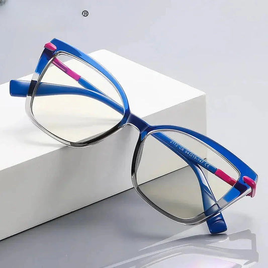 Women's Square Full Rim TR90 Reading Glasses 2112 — view 1 | Rx Spectacle