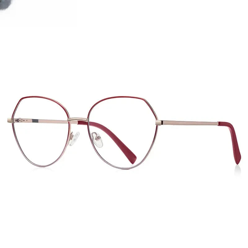 Women's Oval Full Rim Stainless Steel Reading Glasses 3095 — view 12 | Rx Spectacle