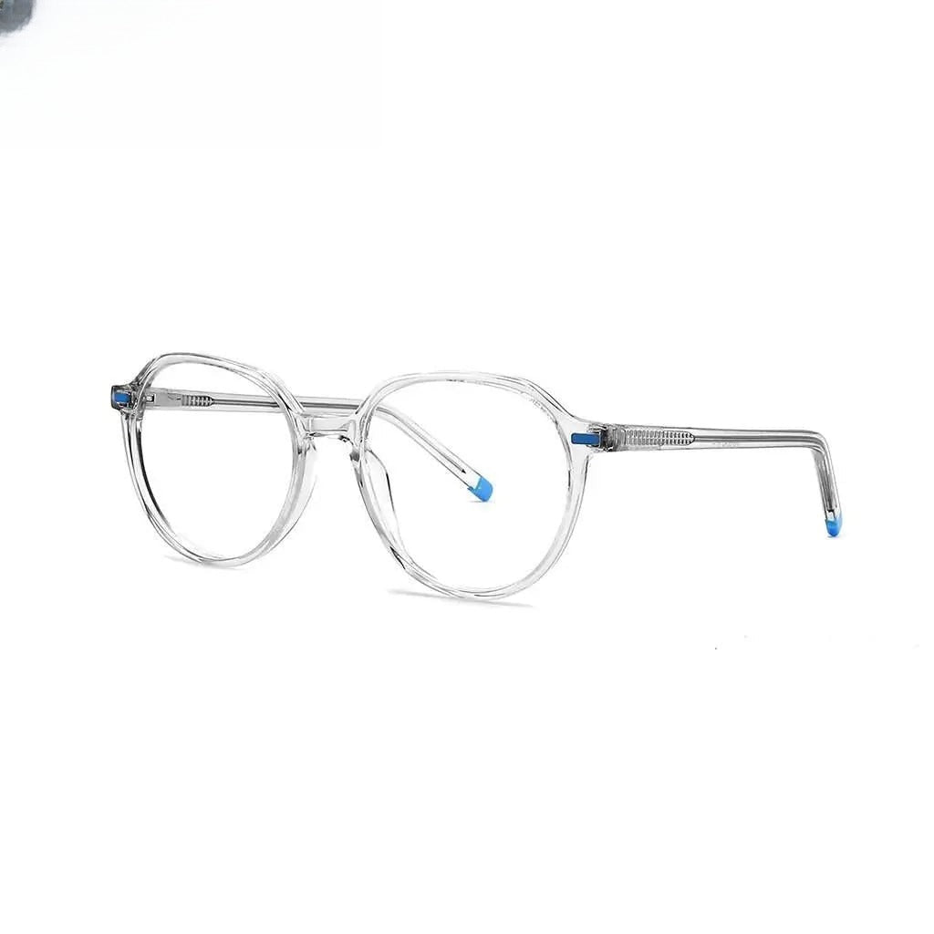 Unisex Oval Full Rim Acetate Prescription Glasses 9043 — view 2 | Rx Spectacle