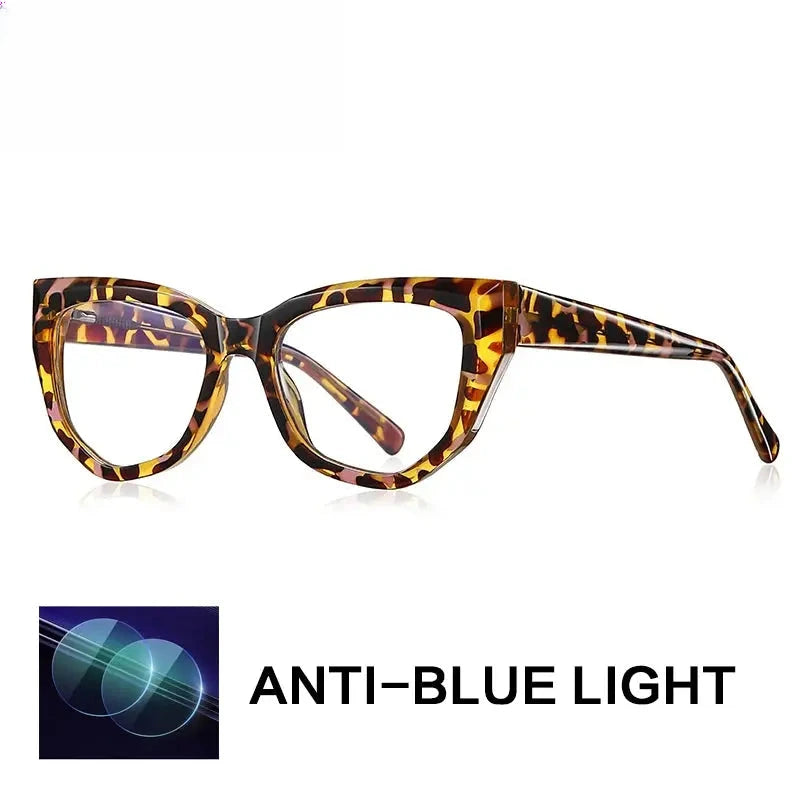 Women's Cat Eye Full Rim Titanium Reading Glasses Gx2156 — view 7 | Rx Spectacle