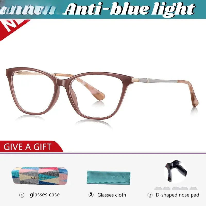 Women's Cat Eye Full Rim TR90 Reading Glasses 77232 — view 7 | Rx Spectacle