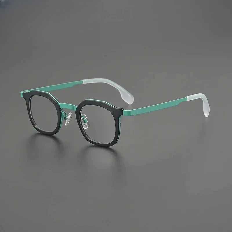 Women's Square Full Rim Titanium Prescription Glasses G85893 — view 3 | Rx Spectacle