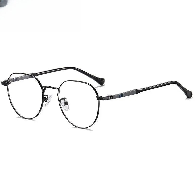 Unisex Round Full Rim Stainless Steel Prescription Glasses 1921 — view 6 | Rx Spectacle