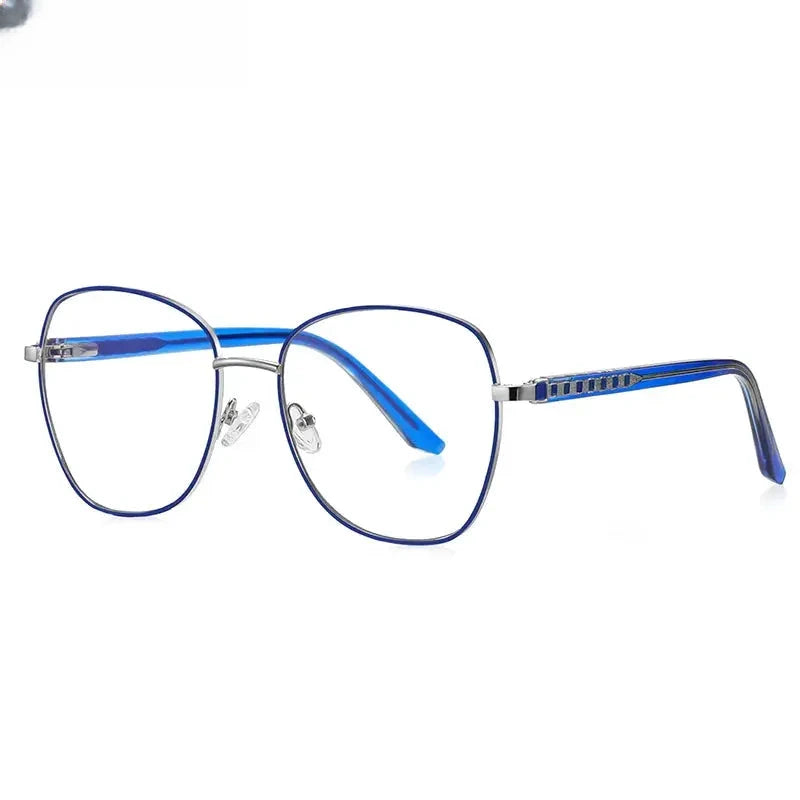 Unisex Butterfly Full Rim Stainless Steel Reading Glasses 3063 — view 9 | Rx Spectacle
