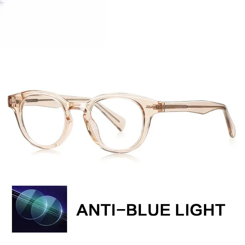 Unisex Oval Full Rim Titanium Reading Glasses Gxyj9016 — view 7 | Rx Spectacle