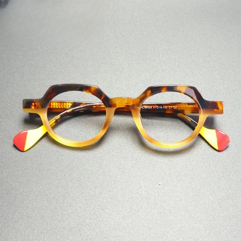 Women's Oval Full Rim Acetate Flat Top Prescription Glasses G56026 — view 1 | Rx Spectacle