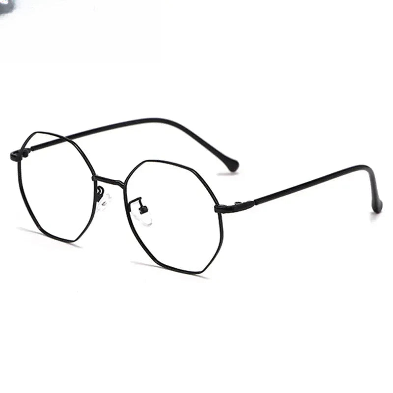 Women's Polygon Full Rim Alloy Prescription Glasses 91100/01 — view 9 | Rx Spectacle