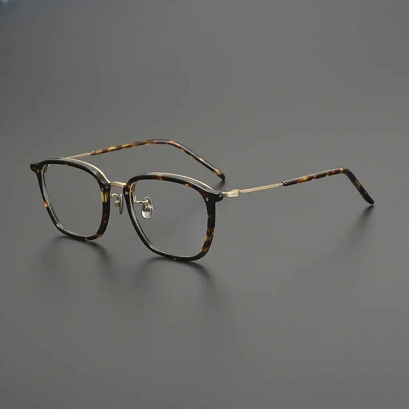 Men's Square Full Rim Titanium Prescription Glasses Gxyj1581 — view 1 | Rx Spectacle