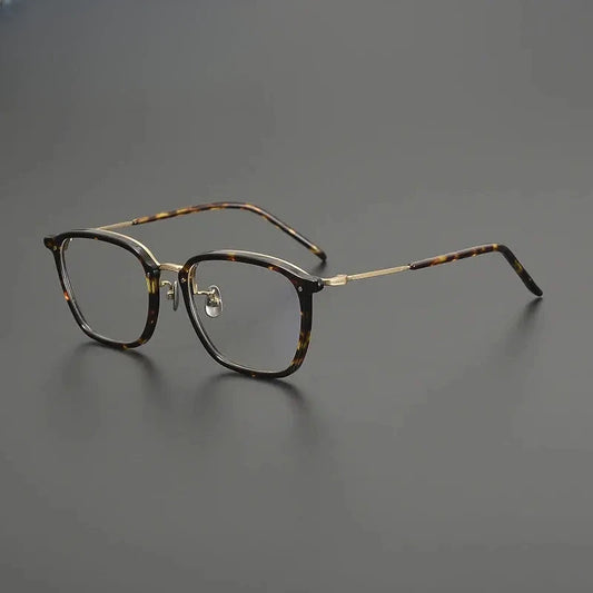Men's Square Full Rim Titanium Prescription Glasses Gxyj1581 — view 1 | Rx Spectacle