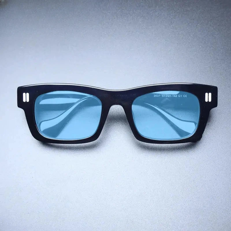 Unisex Square Full Rim Acetate Prescription Glasses M004 — view 2 | Rx Spectacle