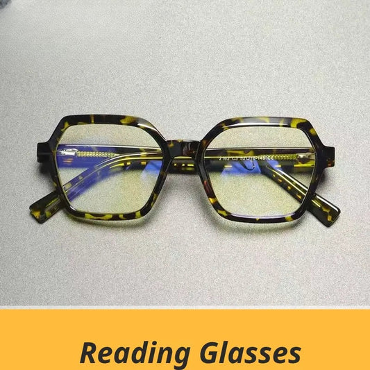 Women's Polygon Full Rim Titanium Reading Glasses G2162 — view 1 | Rx Spectacle