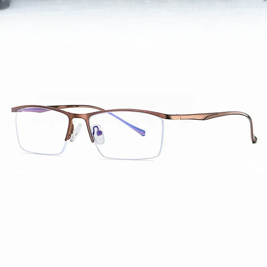 Women's Browline Semi-Rimless Alloy Prescription Glasses 591063 — view 1 | Rx Spectacle