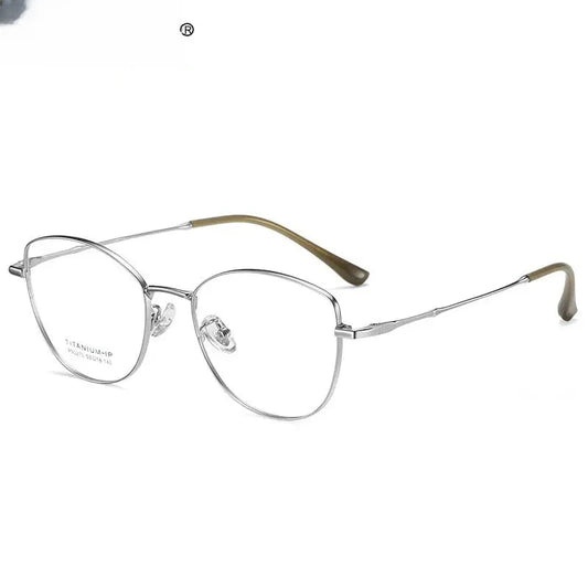 Women's Cat Eye Full Rim Titanium Reading Glasses 690275 — view 1 | Rx Spectacle