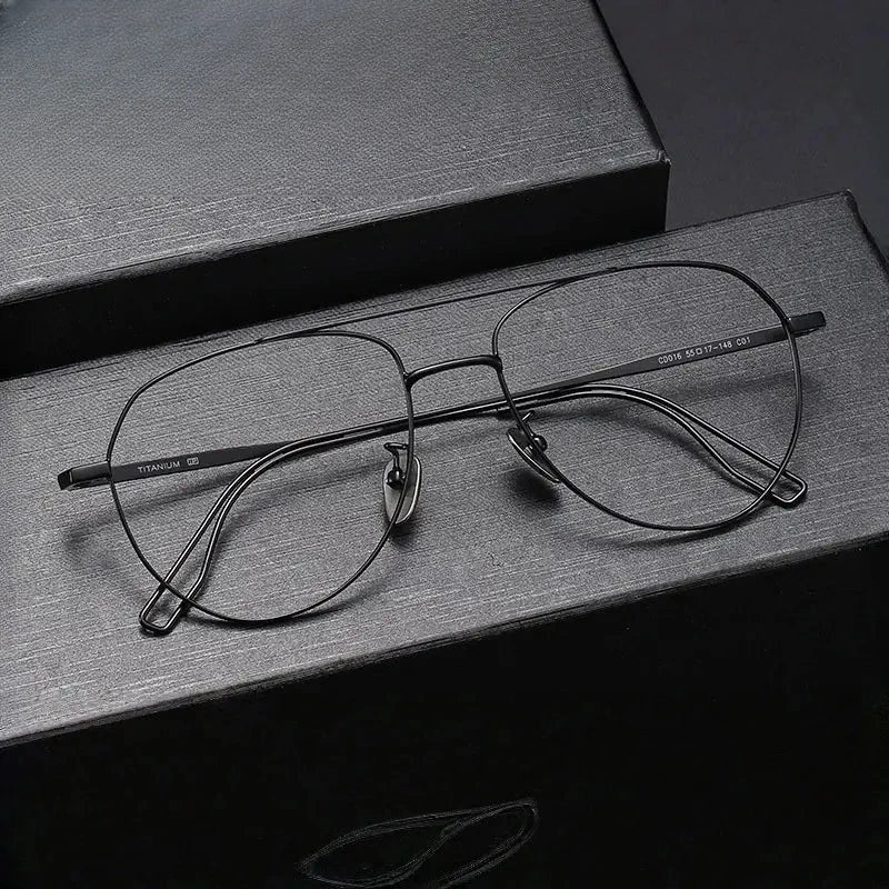 Unisex Oval Full Rim Double Bridge Prescription Glasses 881016 — view 1 | Rx Spectacle
