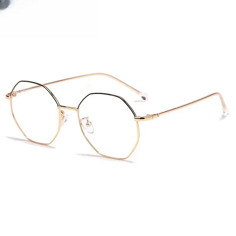 Women's Polygon Full Rim Alloy Prescription Glasses 91100/01 — view 4 | Rx Spectacle